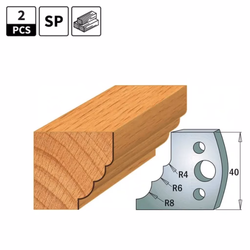 Profielmessen voor profielfreeskop I=40mm profiel 132