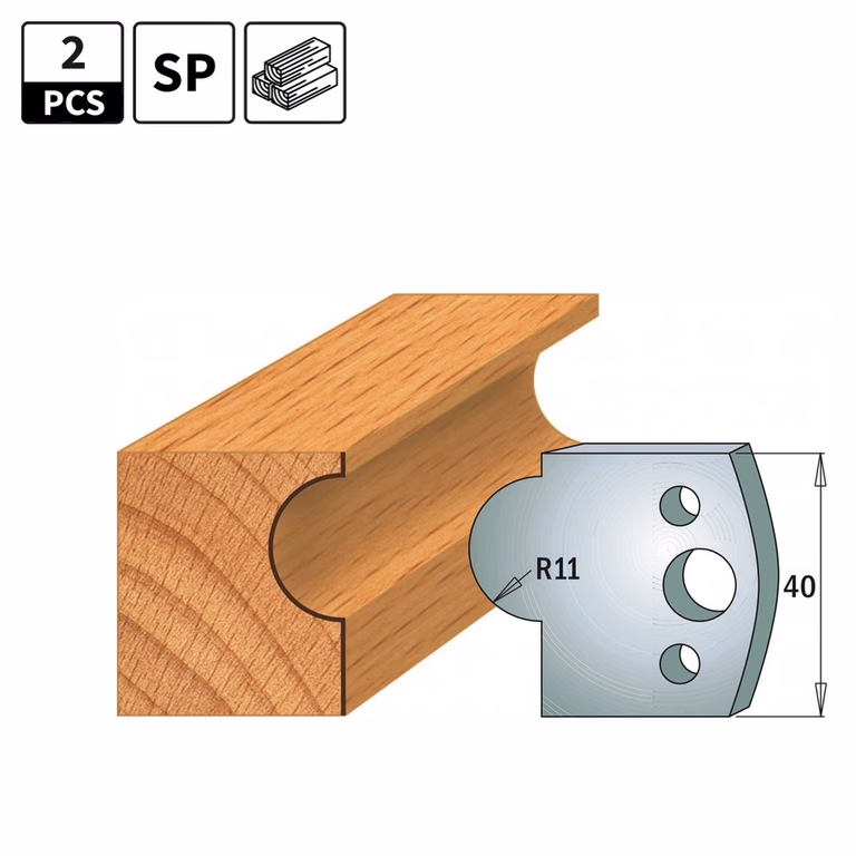 Profielmessen voor profielfreeskop I=40mm profiel 93