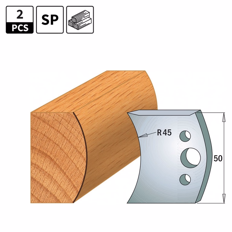 Profielmessen voor profielfreeskop I=50mm profiel 556