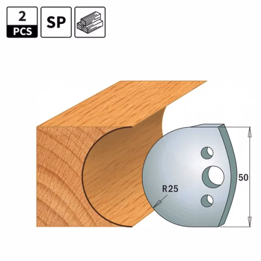 Profielmessen voor profielfreeskop I=50mm profiel 543