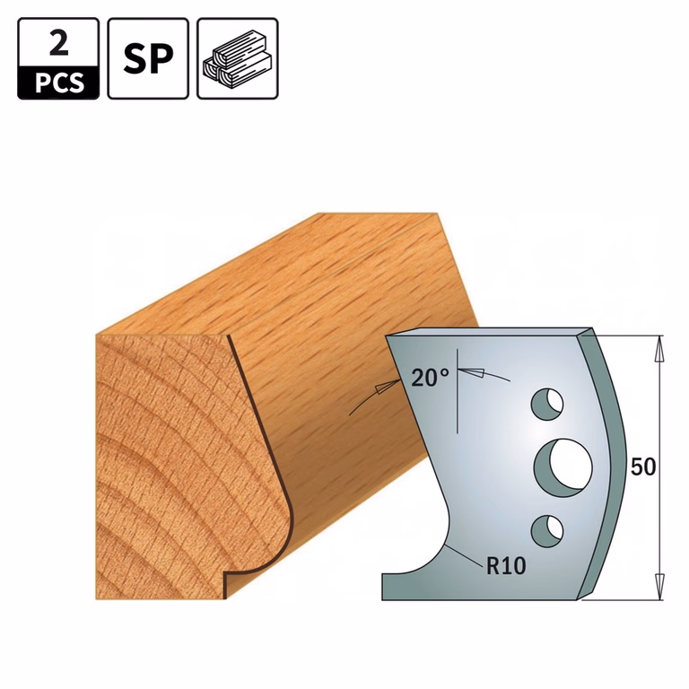 Profielmessen voor profielfreeskop I=50mm profiel 575
