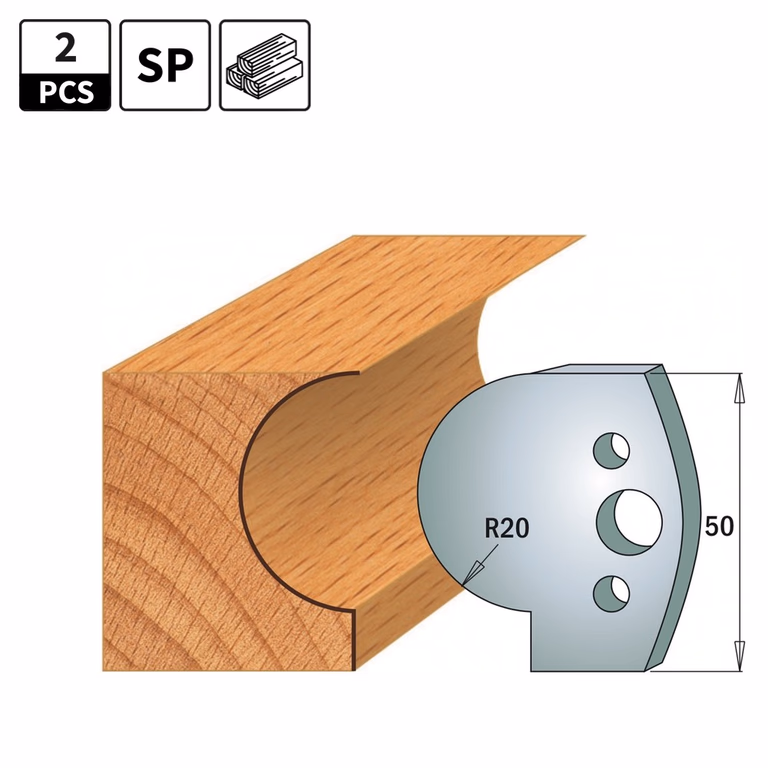 Profielmessen voor profielfreeskop I=50mm profiel 562