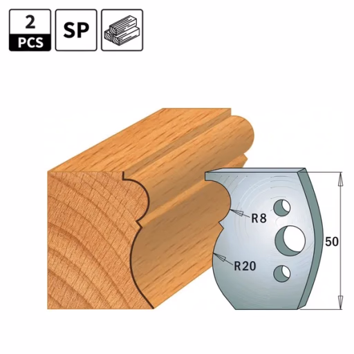 Profielmessen voor profielfreeskop I=50mm profiel 502
