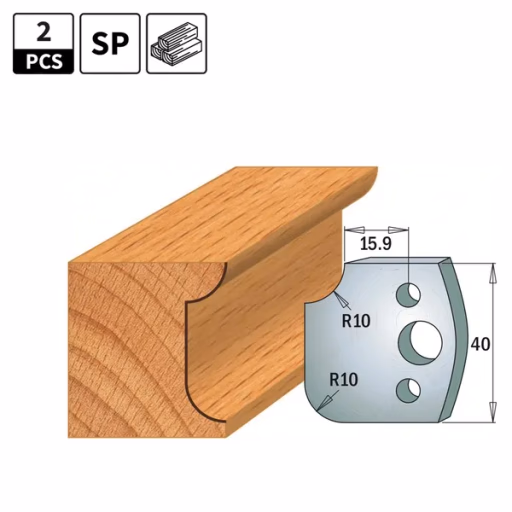 Profielmessen voor profielfreeskop I=40mm profiel 175