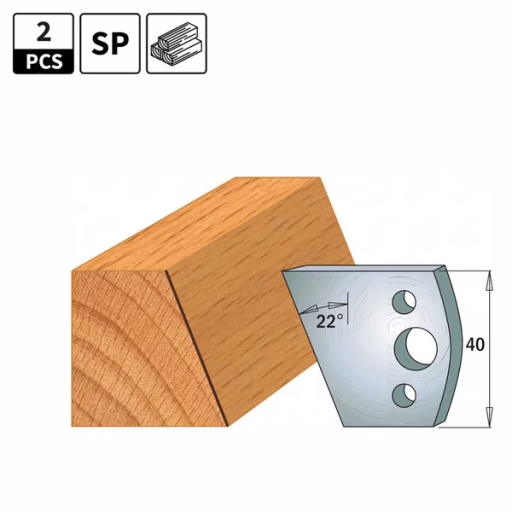 Profielmessen voor profielfreeskop I=40mm profiel 1