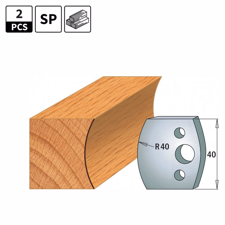 Profielmessen voor profielfreeskop I=40mm profiel 87
