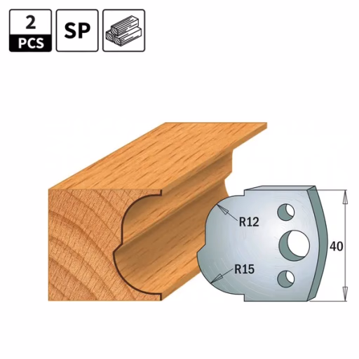 Profielmessen voor profielfreeskop I=40mm profiel 115