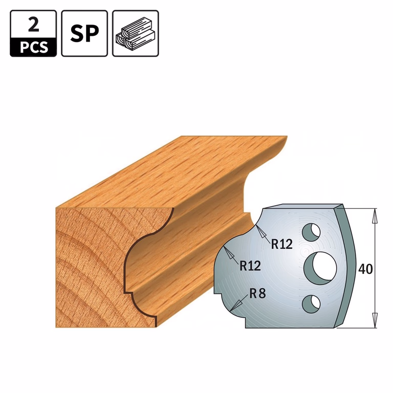 Profielmessen voor profielfreeskop I=40mm profiel 61