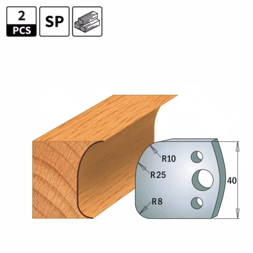 Profielmessen voor profielfreeskop I=40mm profiel 62