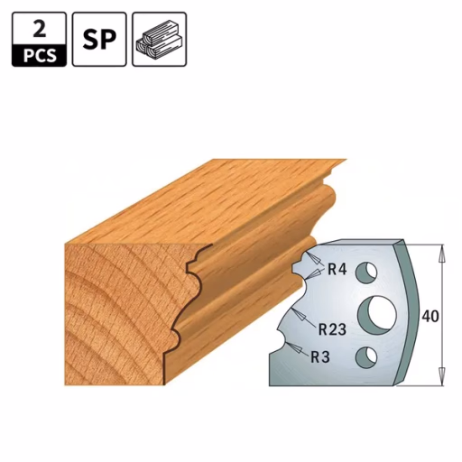 Profielmessen voor profielfreeskop I=40mm profiel 103