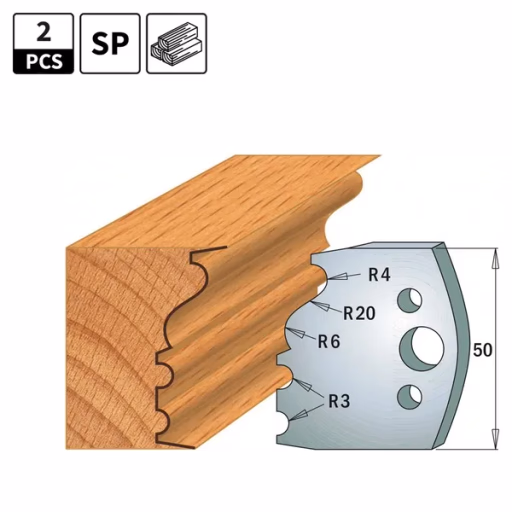 Profielmessen voor profielfreeskop I=50mm profiel 513