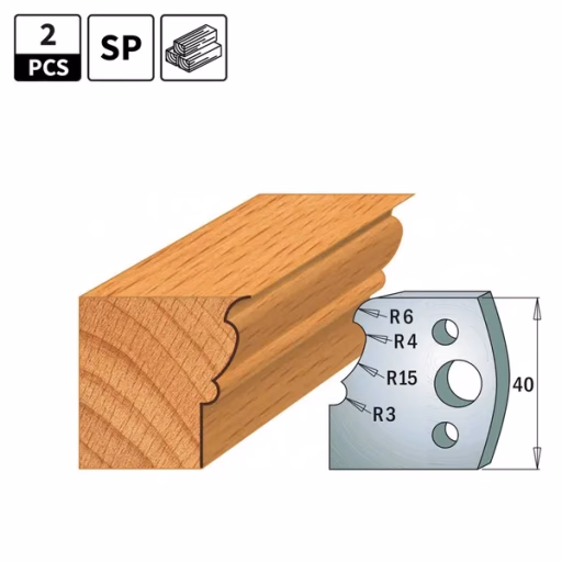 Profielmessen voor profielfreeskop I=40mm profiel 101