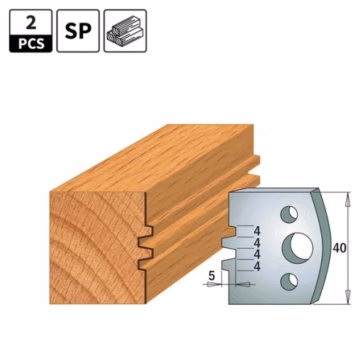 Profielmessen voor profielfreeskop I=40mm profiel 75