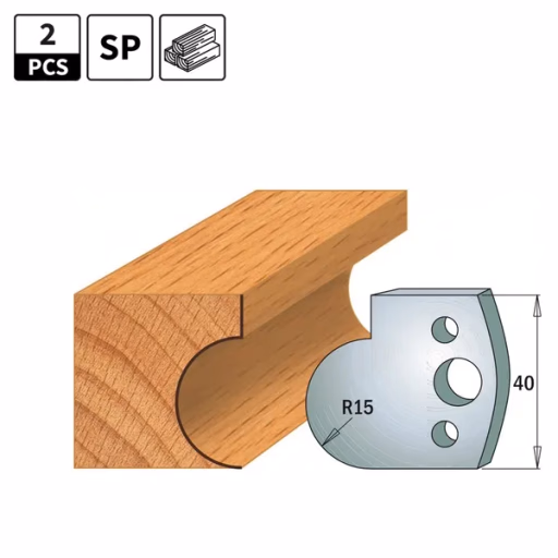 Profielmessen voor profielfreeskop I=40mm profiel 65