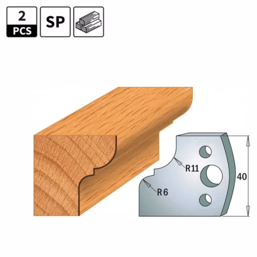 Profielmessen voor profielfreeskop I=40mm profiel 112