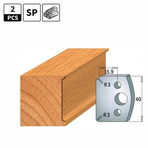 Profielmessen voor profielfreeskop I=40mm profiel 170
