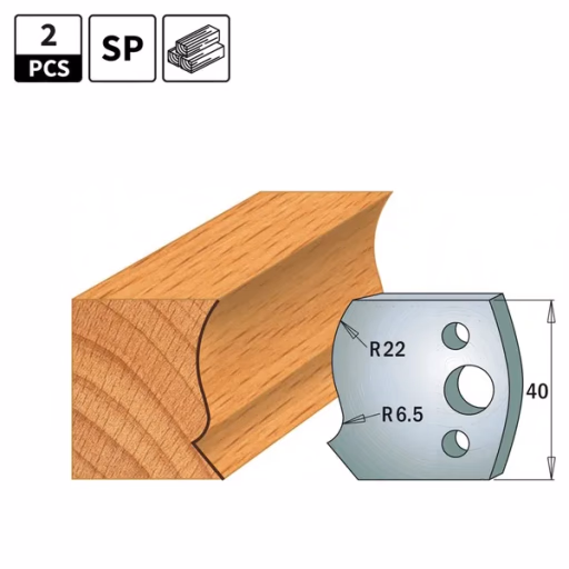 Profielmessen voor profielfreeskop I=40mm profiel 128