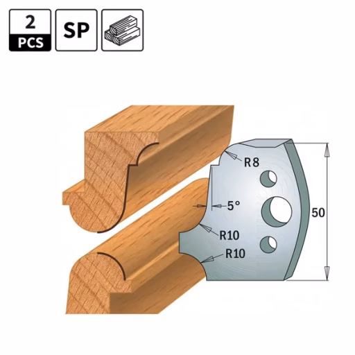 Profielmessen voor profielfreeskop I=50mm profiel 557