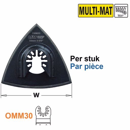 Geperforeerde schuurvoeten 93mm · OMM30-X1