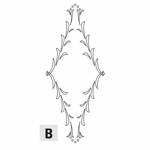 B-Kastdeur Florentine L=415mm