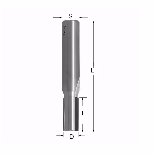 Diamant frees met twee negative snij-plakketten PCD Z2 D=10mm S=12mm