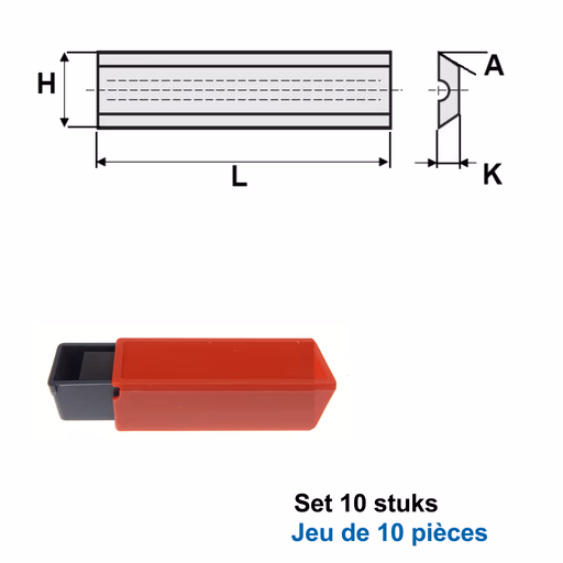 HWM wisselmessen Leitz-Systeem"(per 10 st.)" L=24,7mm