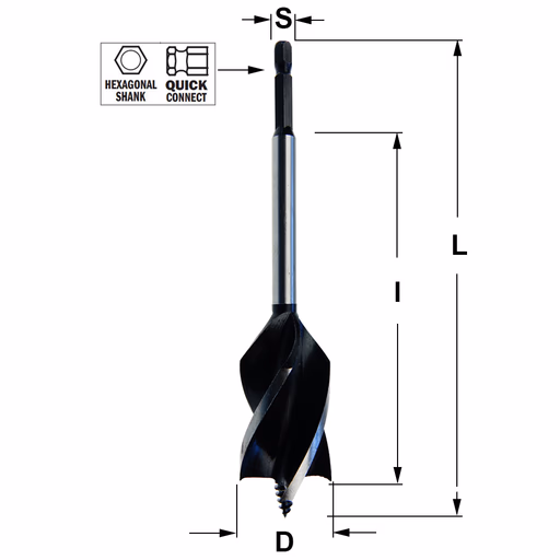 Spiraalboor, D=28mm L=165mm