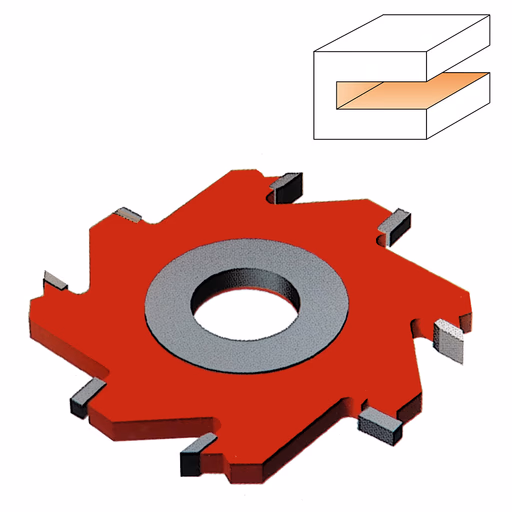 Vaste groeffrees met voorsnijders in HW D=140mm B=30mm Hd=45mm · TE301.11.30.Z4+4