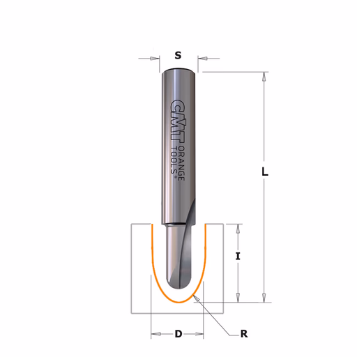 Bolle radiusfrees, HWM D=6mm S=8mm I=12,7mm R=3mm