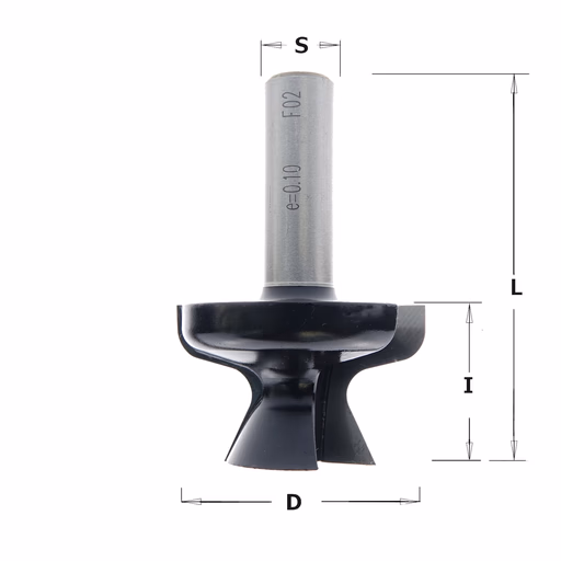 HM Vensterbankfrees of handgreep, HW D=41mm I=25,4mm