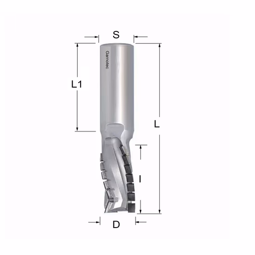 Diamantfrees negatieve PCD Z3+1 Turbo D=20mm L=96mm I=35mm (19+1 PCD)