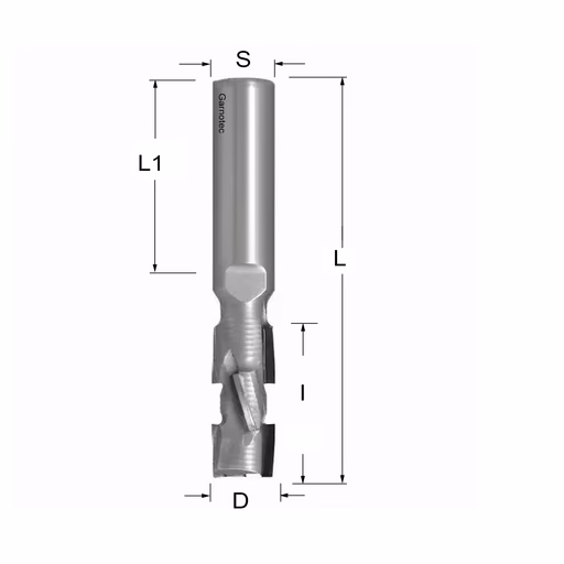 Diamantfrees PCD Z2+2 Nesting PRO D=12mm S=12mm L=80mm I=28mm