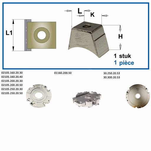 Spanblok L=16mm L1=20mm K=11mm