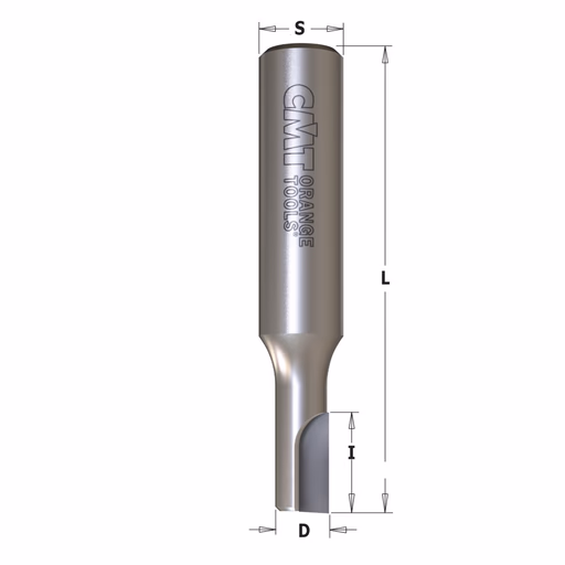Diamant frees met een rechte snij-plakket D=8mm S=12mm I=12mm