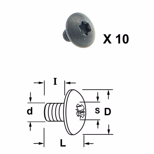 Torx bout D=8,8mm S=T15 L=7,2mm I=5mm · 990.073.10