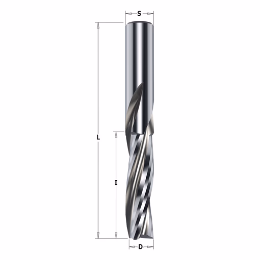 Negatieve spiraalfrees, HWM D=10mm S=10mm L=80mm I=32mm · 194.100.11