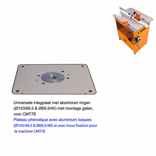 Universele inlegplaat + inlegringen · 999.501.18