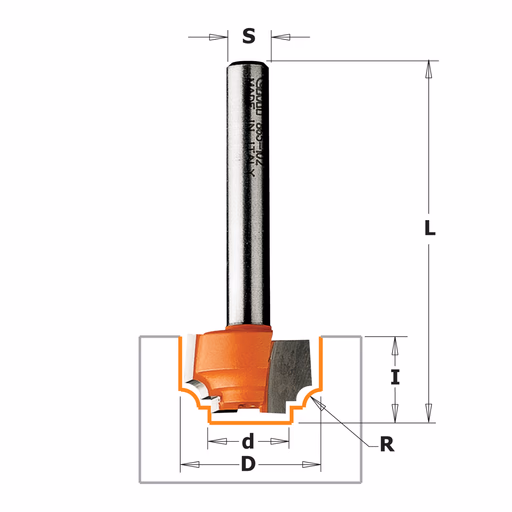 Klassieke profielfrees, HW D=19mm I=11mm R=2,4mm d=11,1mm · 865.102.11