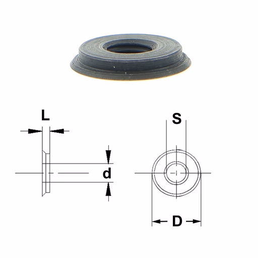 Binnenmoer D=10mm L=1,6mm