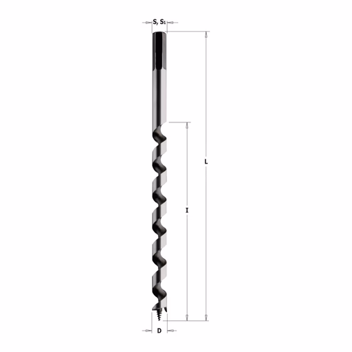 Spiraalboor HW (slangeboor), rechts D=12mm