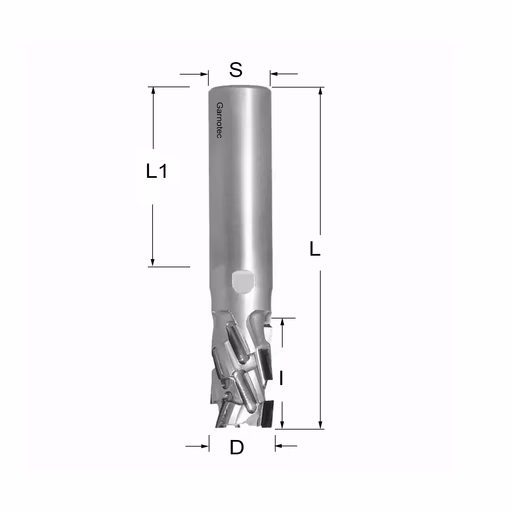 Diamantfrees negatieve PCD Z3+3 Nesting FAST D=16mm L=85mm I=25mm Z2+2 (11+1 PCD)