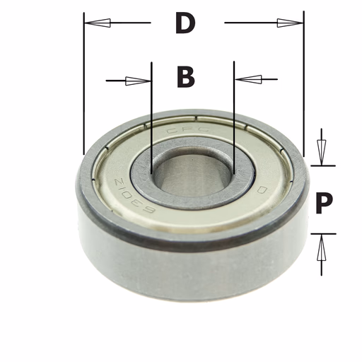 Standaard kogellager D=37mm B=12mm P=12mm