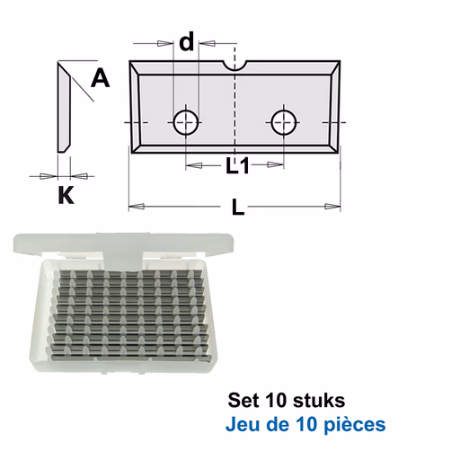 HWM wisselmessen (per 10 st.) L=23mm H=7mm d=3,4mm · S790.230.07.1R