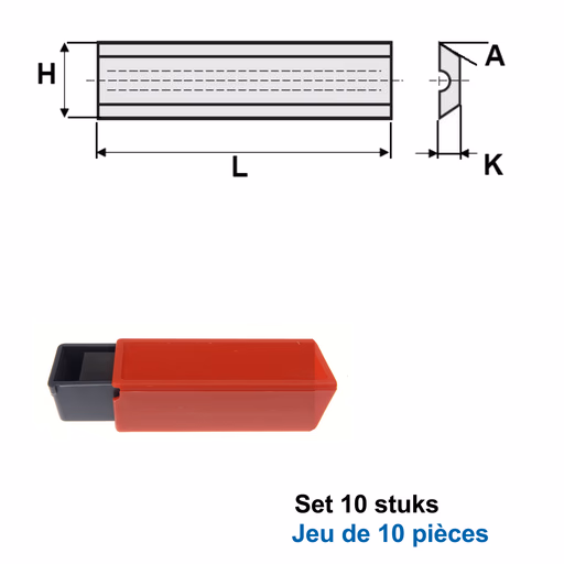 HWM wisselmessen Leitz-Systeem"(per 10 st.)" L=11,7mm