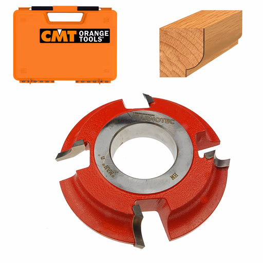 Holle HW-afrondfrees met gesoldeerde snijplaten D=140mm Hd=35mm R=12,5mm Z4
