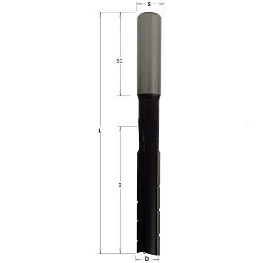 Langgatboor, links D=16mm S=16mm L=155mm I=100mm