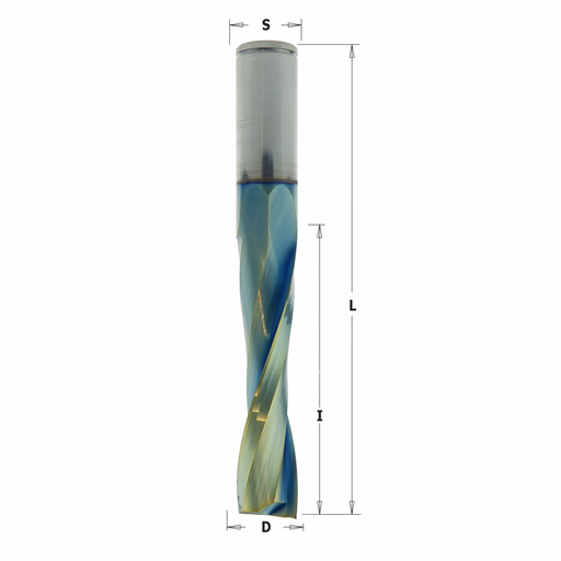 Positieve spiraalfrees, HWM + coating D=16mm S=16mm L=120mm I=72mm · 191.164.41