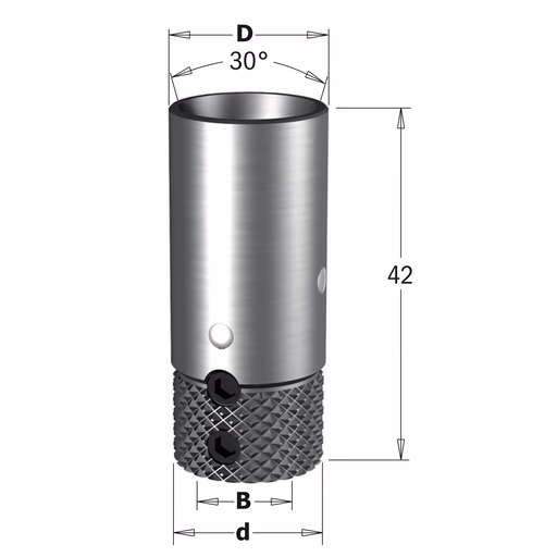 Snelwissel boorhouder voor Vitap, rechts en links D=18mm B=10mm