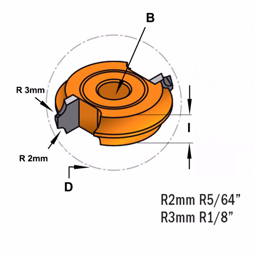 Radius schijffrees, HW · 822.032.11