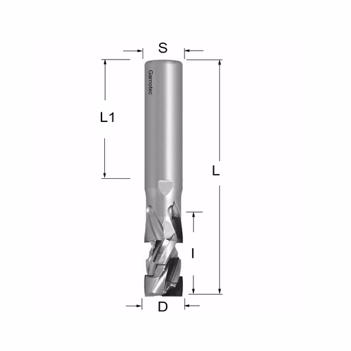 Diamantfrees positieve PCD Z2+2 Nesting FAST D=16mm L=91mm I=25mm (11+1 PCD)